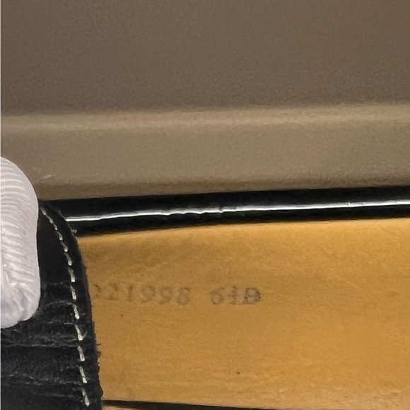 Authentic COLE HAAN LOAFERS NIKE AIR COLLAB, BLACK LEATHER SHOES - Picture 7 of 7